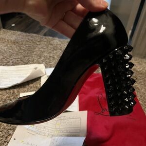 Christian Louboutin marimalus studded black pumps